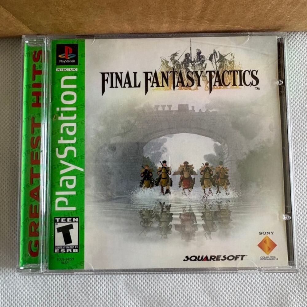 Final Fantasy Tactics (Sony Playstation PS1, 1998) CIB Tested Works EXC